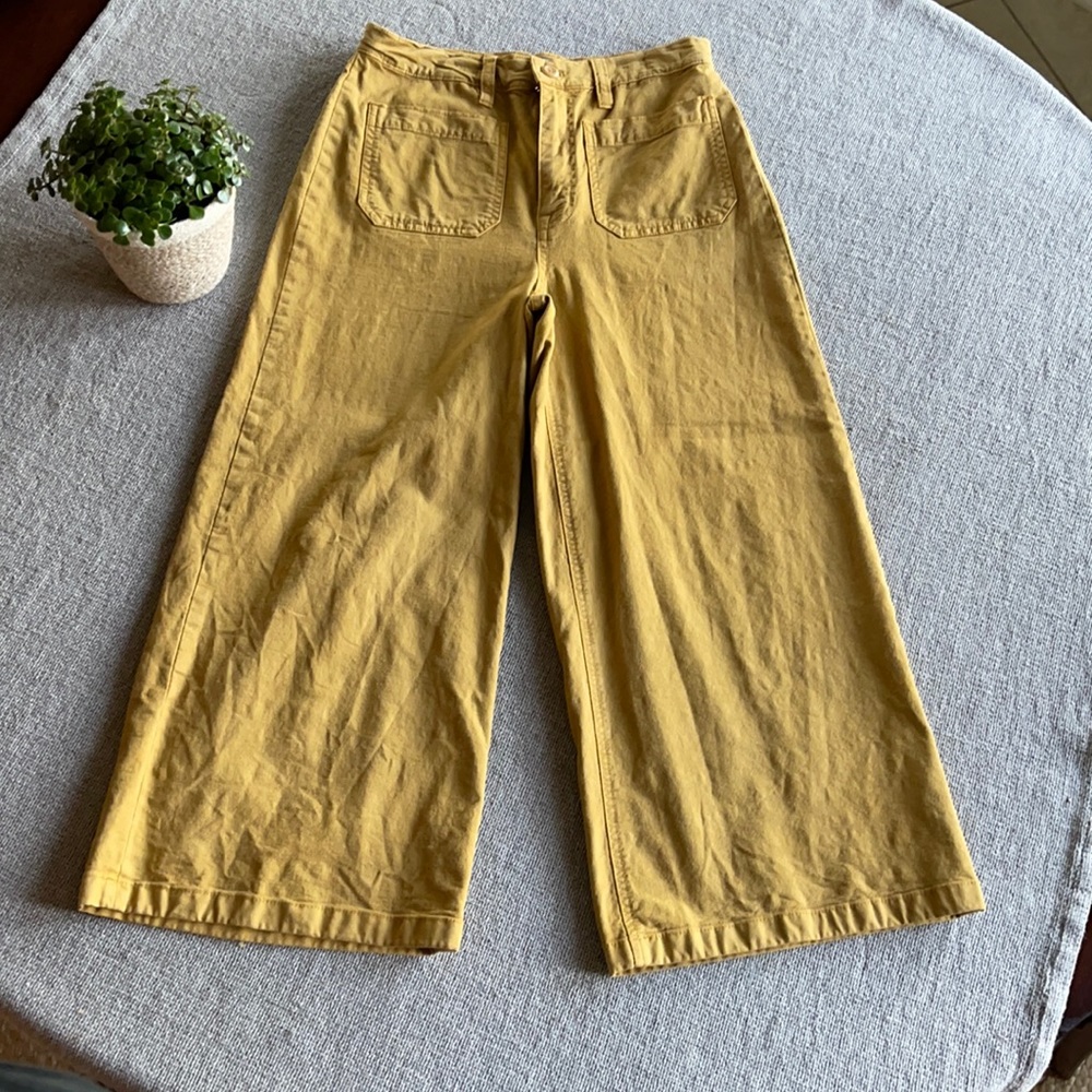 Wide leg crop khakis from J Crew, Point Sur